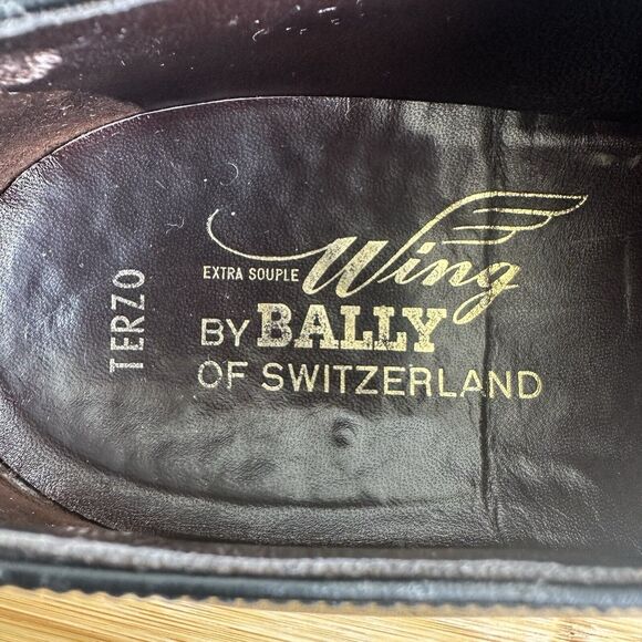 Wing By Bally Of Switzerland Men\'s Terzo Monk Strap Leather Shoes Black Size 8 main image 9